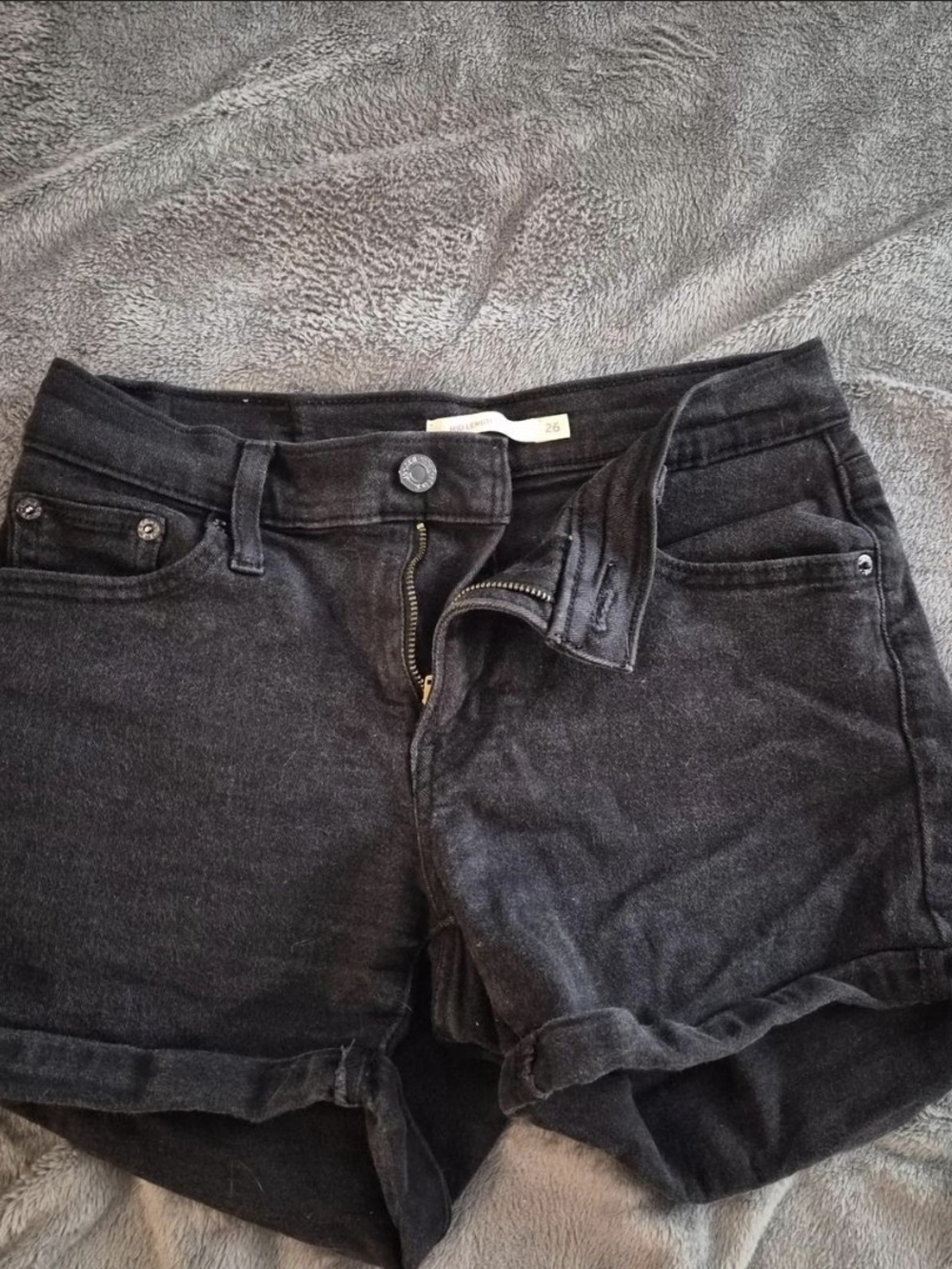 Women's Black Jean Shorts
